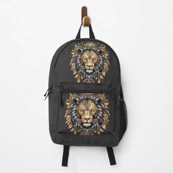 Item preview, Majestic golden lion head with black mane designed and sold by nicky2342.