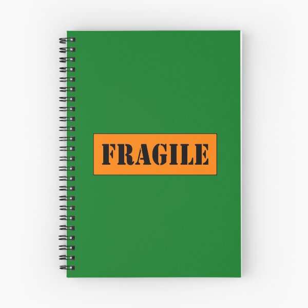 Item preview, FRAGILE, Black stencil font on Orange background designed and sold by AASparksDesigns.