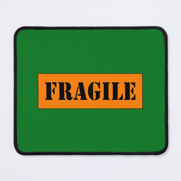 Item preview, FRAGILE, Black stencil font on Orange background designed and sold by AASparksDesigns.