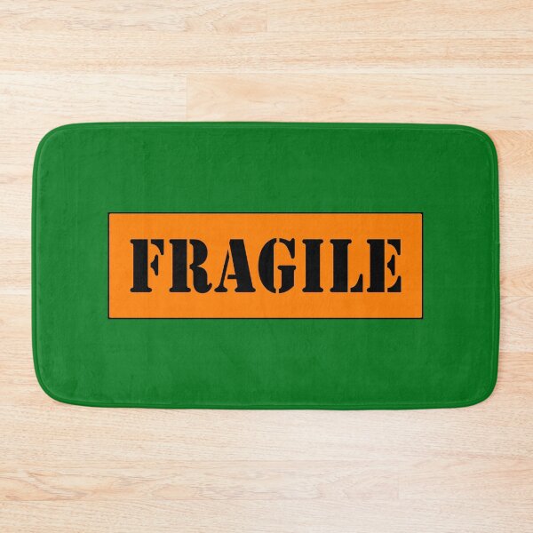 Item preview, FRAGILE, Black stencil font on Orange background designed and sold by AASparksDesigns.