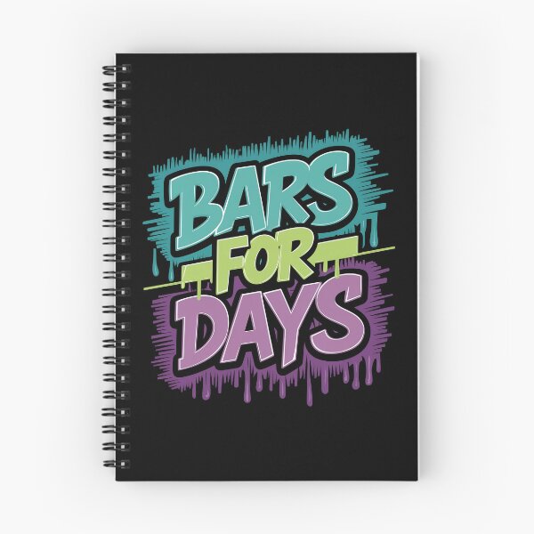 Item preview, Bars for days Hip Hop Legends Tribute to Rap Icons designed and sold by RadDeck.