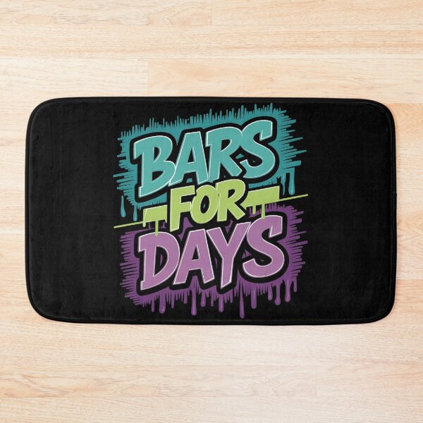 Item preview, Bars for days Hip Hop Legends Tribute to Rap Icons designed and sold by RadDeck.