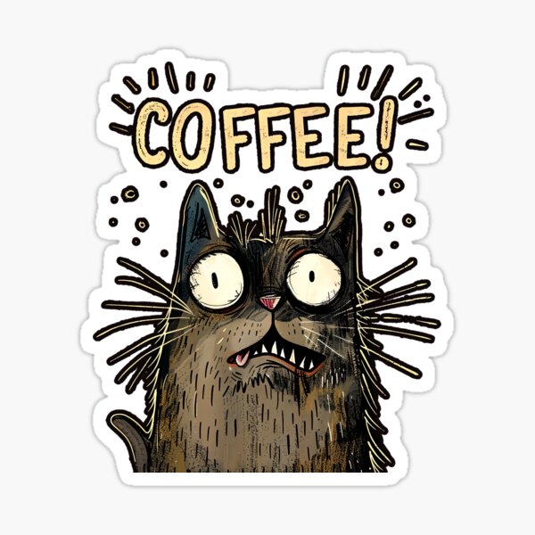 Item preview, Coffee cat designed and sold by Nufauna.