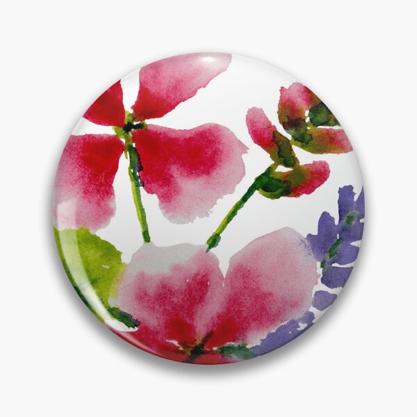 Item preview, Posy Flowers Floral Watercolor Painting designed and sold by Jaana Day.