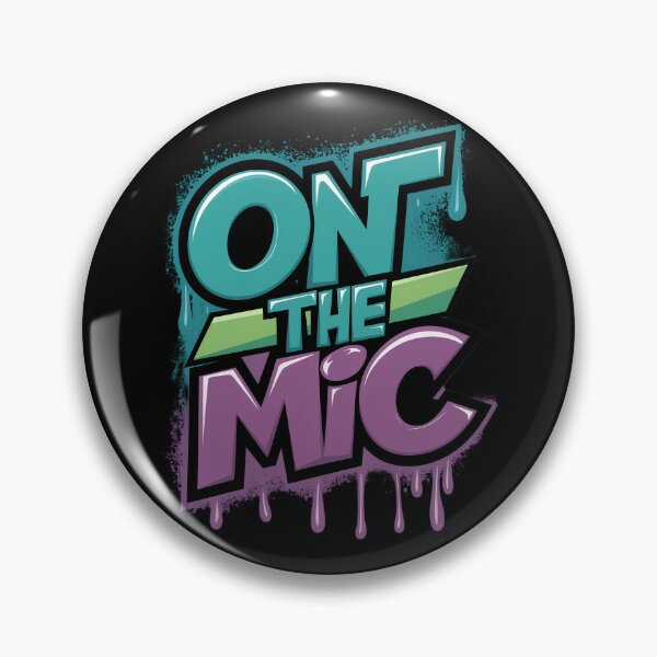 Item preview, On The Mic Hip Hop Classic 90s Rap Music Design designed and sold by RadDeck.