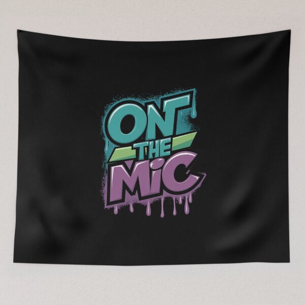 Item preview, On The Mic Hip Hop Classic 90s Rap Music Design designed and sold by RadDeck.
