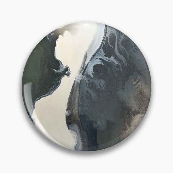 Item preview, Acrylic Pour: Dark Green + Cream designed and sold by mererester.