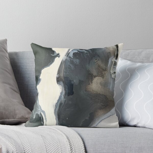 Item preview, Acrylic Pour: Dark Green + Cream designed and sold by mererester.