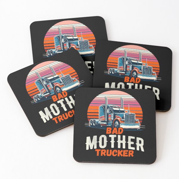 Item preview, Bad Mother Trucker Funny Truck Driver Gag Saying designed and sold by Dressed For  Duty.