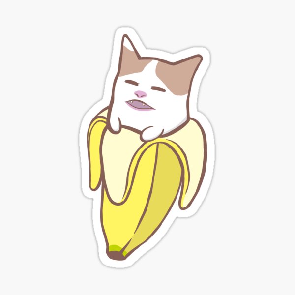 Cat no Bananya Sticker