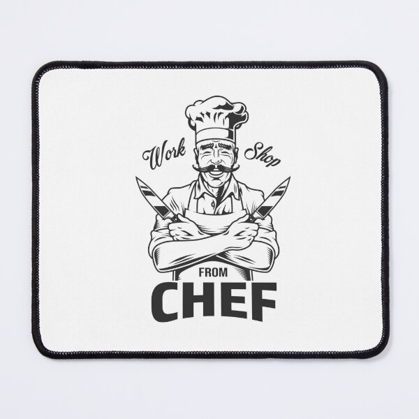 Item preview, A middle-aged Caucasian male chef designed and sold by kiloorartclub.