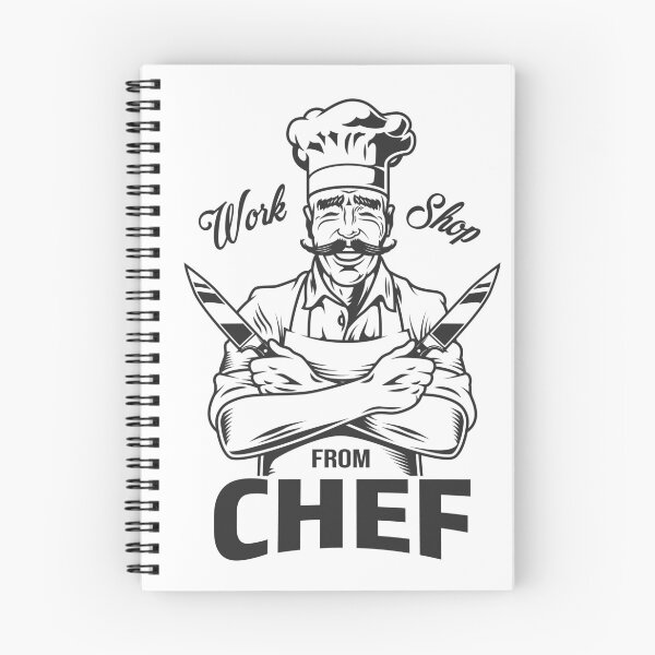 Item preview, A middle-aged Caucasian male chef designed and sold by kiloorartclub.