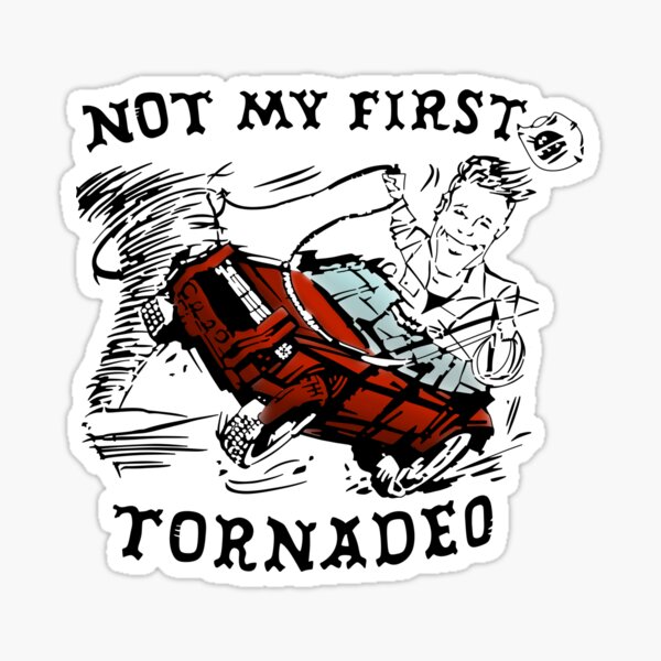 Vista previa del artículo con la obra «No es mi primer tornado», diseñado y vendido por Bjammer.