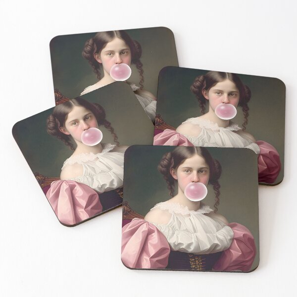 Item preview, Victorian lady with gum designed and sold by TrendyArtInk.