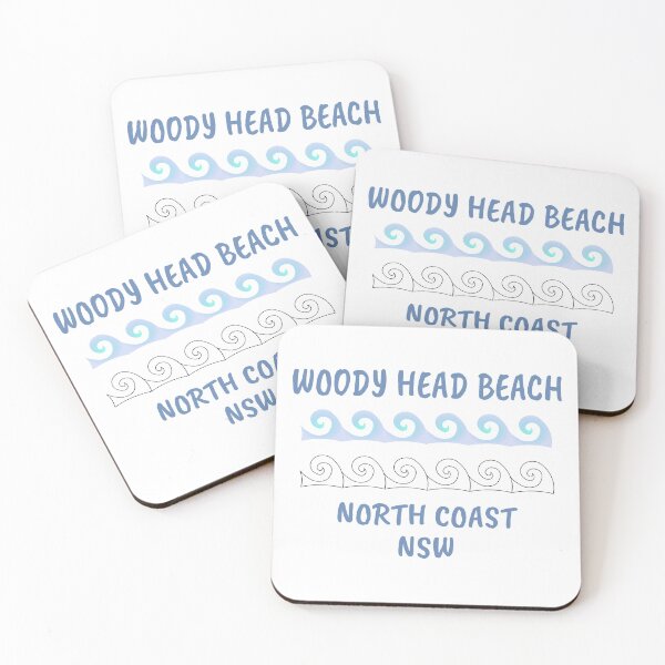 Item preview, WOODY HEAD BEACH NSW North Coast Beaches Waves Surf Motif  designed and sold by jimmyIIshoes.