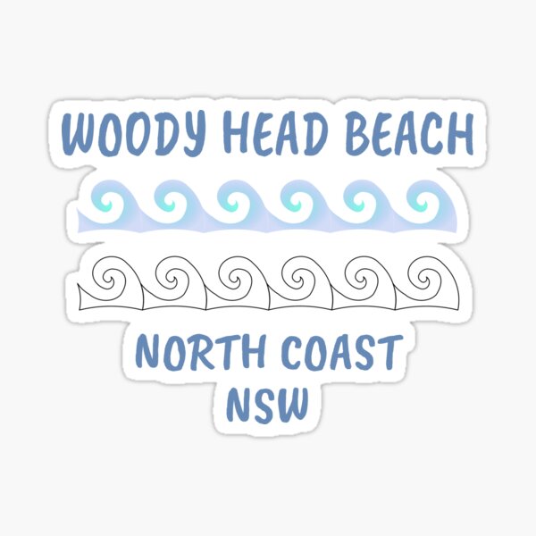 Item preview, WOODY HEAD BEACH NSW North Coast Beaches Waves Surf Motif  designed and sold by jimmyIIshoes.