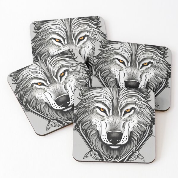 Item preview, Beautiful wolves with yellow eyes designed and sold by Mateo1712.