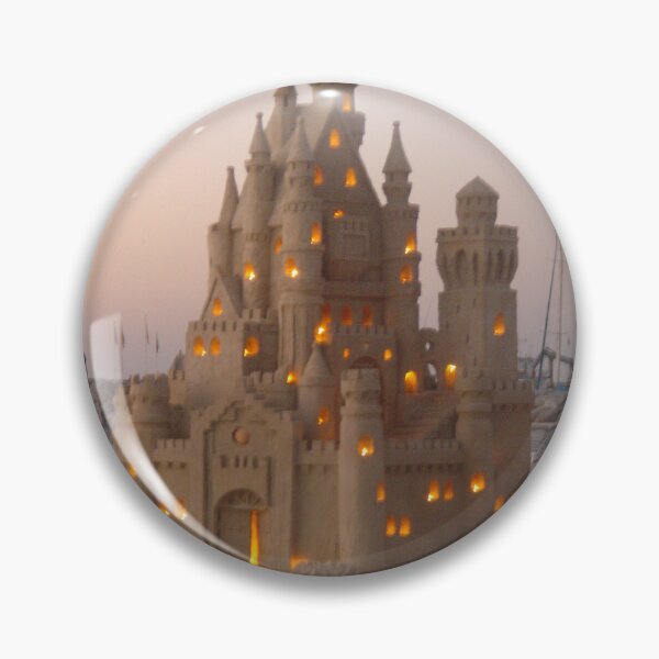 Item preview, Sandcastles with lights on beach  designed and sold by Jennifer Rossen.