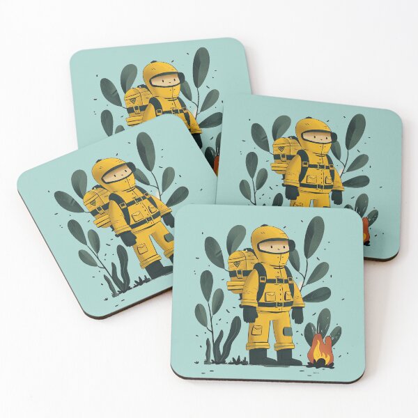 Item preview, A firefighter stands with a tree in the backdrop. designed and sold by AristVision.