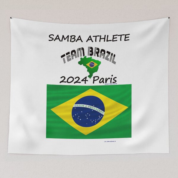 Artikelvorschau, Samba Athlete Brazil 2024 in Paris für Games of Olymp entworfen und verkauft von cabevo.