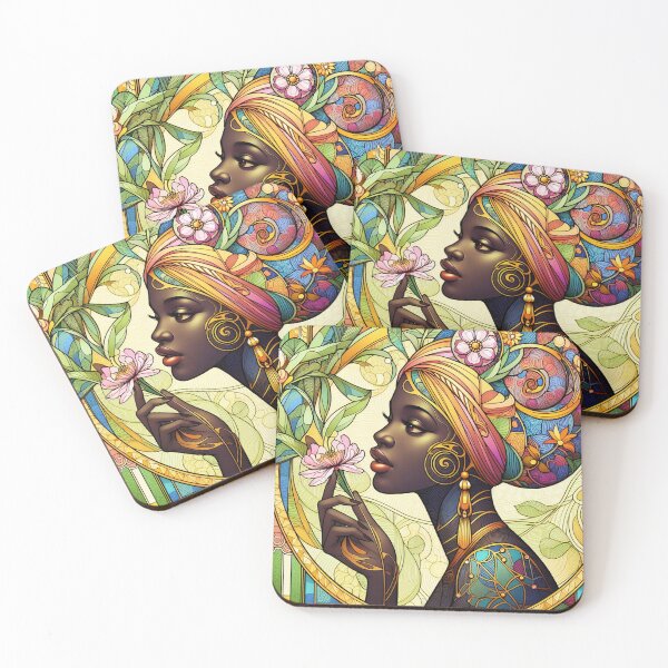 Item preview, Art Nouveau Spring Woman - Colourful designed and sold by HeySpera.