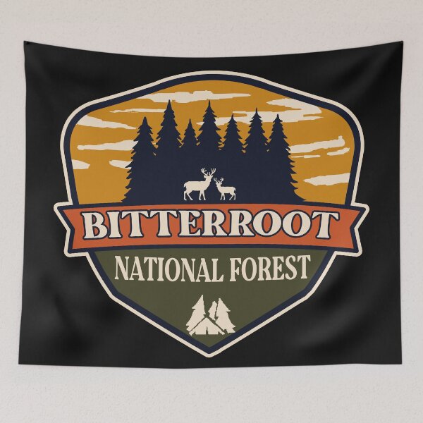 Item preview, Bitterroot National Forest designed and sold by graphic-map.