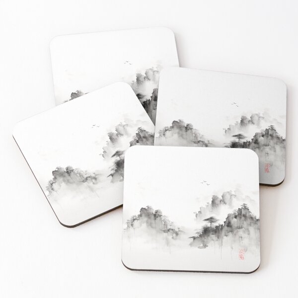 Item preview, Zen Elegance - Misty Mountains designed and sold by ChillinTurtles.