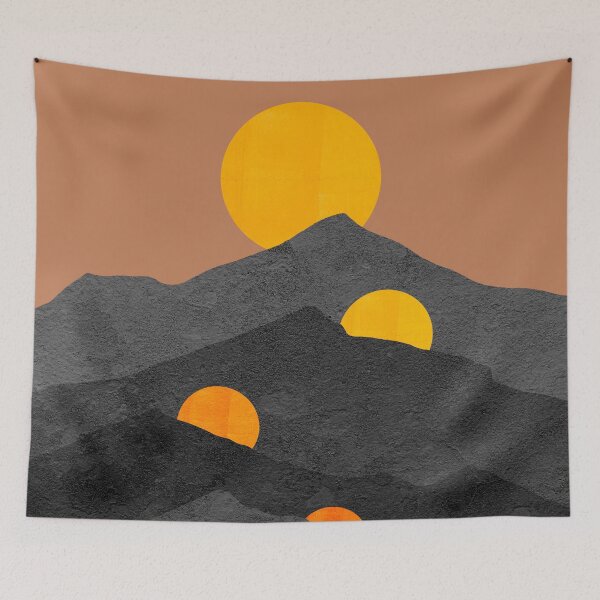 Item preview, MOONLIGHT_MOUNTAINS_LANDSCAPE_LOVE_NIGHT designed and sold by forgetmestudio.