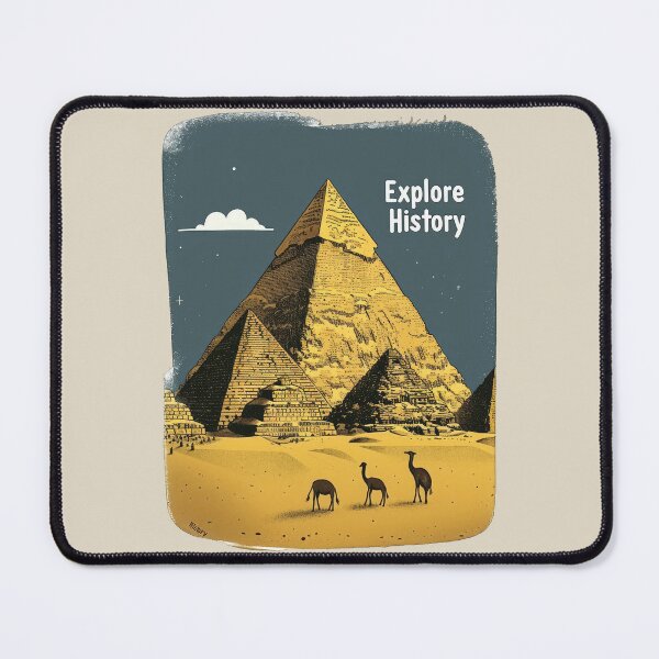 Item preview, An illustration of a desert landscape with a pyramid in the center.  designed and sold by AristVision.
