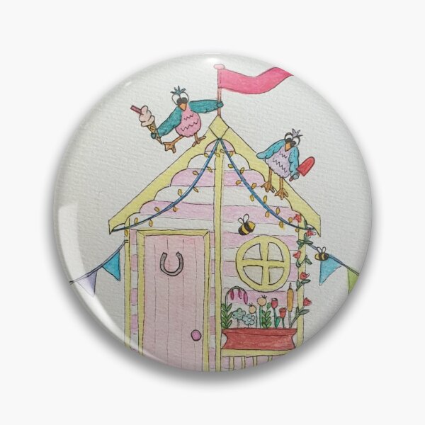 Item preview, Bird, Bug and Bumble At The Beach - The Beach Hut designed and sold by TeaAndReverie.