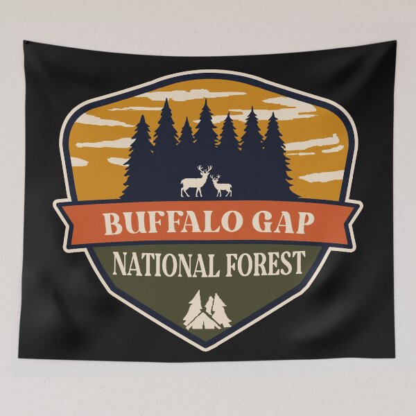 Item preview, Buffalo Gap National Grassland designed and sold by graphic-map.