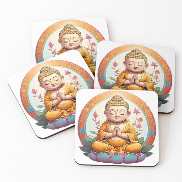 Item preview, Cute Tiny Buddha Seated In A Meditative Pose On a Lotus designed and sold by We-Ai-Art.
