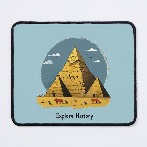 Item preview, An illustration of a desert landscape with a pyramid in the center. designed and sold by AristVision.