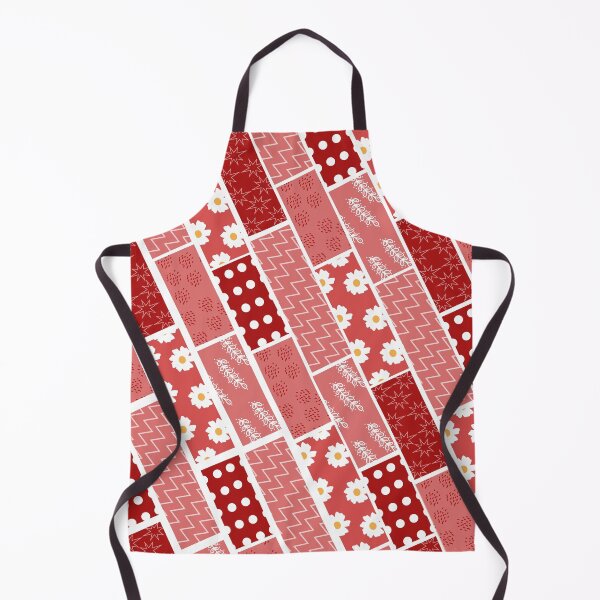 Item preview, Diagonal Red and white and flower tape inspired diagonal pattern designed and sold by ReynoldsFun.