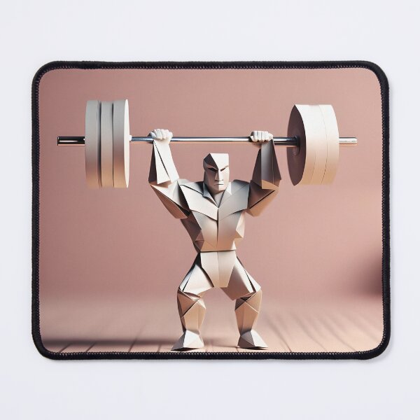Item preview, Origami Art - Strength and Precision: The Art of Weightlifting designed and sold by ArtfulFolds.