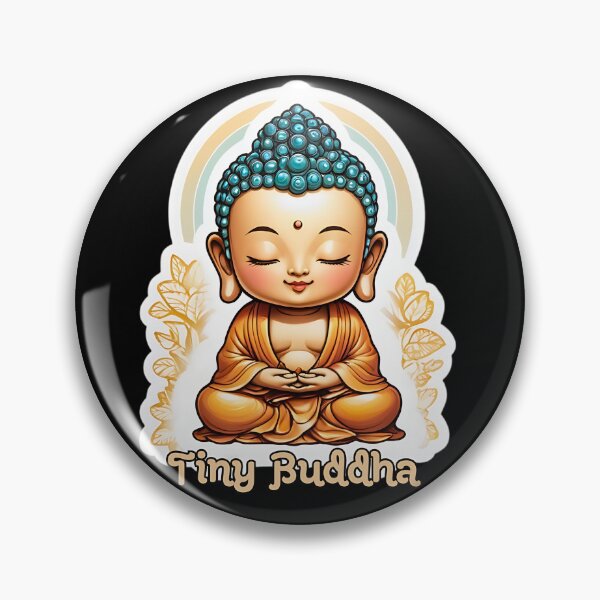 Item preview, Yellow Cute Tiny Buddha Stickers designed and sold by We-Ai-Art.