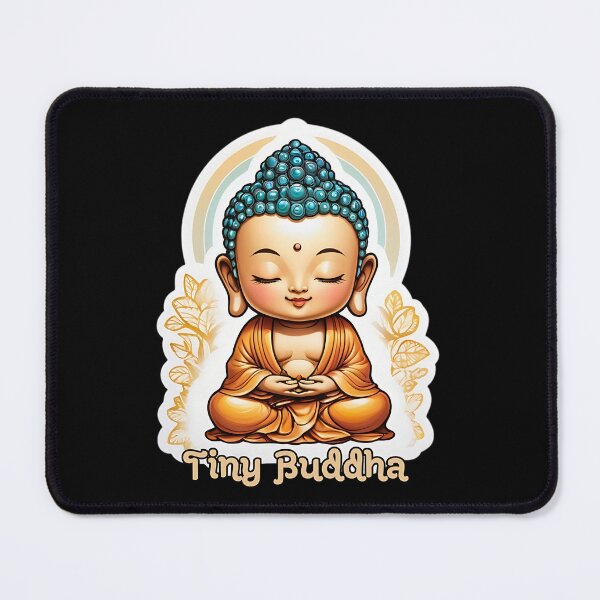 Item preview, Yellow Cute Tiny Buddha Stickers designed and sold by We-Ai-Art.