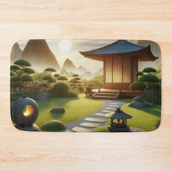 Item preview, Serene Meditation Garden With Zen Elements designed and sold by IrsathThaslima.