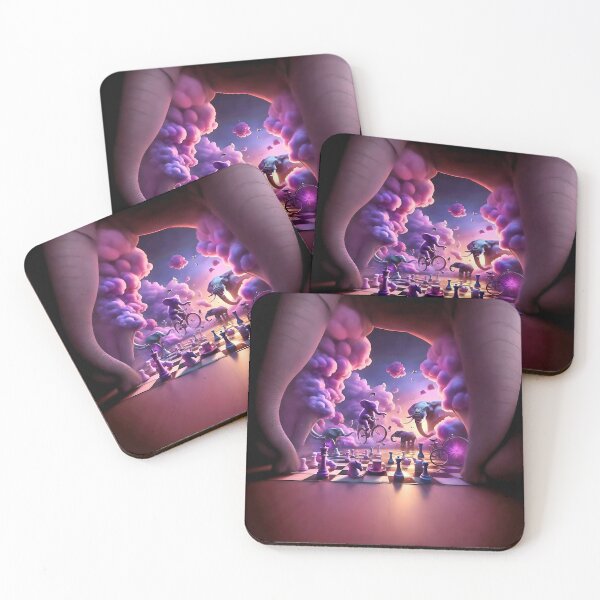 Item preview, "Surreal Chessboard of Fantasy" designed and sold by MYTHIC PEEL STICKERS.
