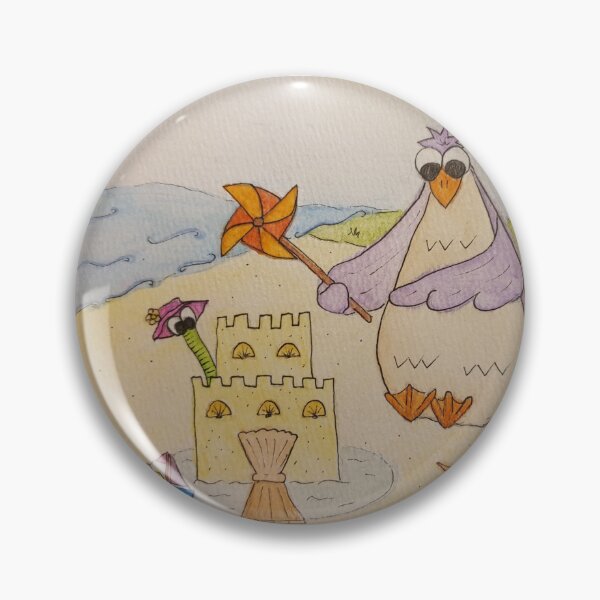 Item preview, Copy of Bird, Bug and Bumble At The Beach - Building Sandcastles  designed and sold by TeaAndReverie.