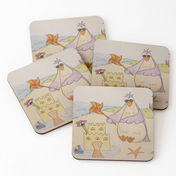 Item preview, Copy of Bird, Bug and Bumble At The Beach - Building Sandcastles  designed and sold by TeaAndReverie.