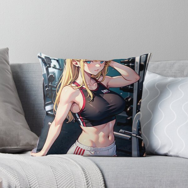 Item preview, muscle blonde Anime Girl gym designed and sold by kenvel.