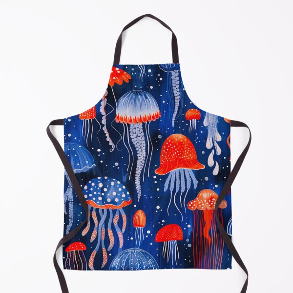 Item preview, Jellyfish in blue and red designed and sold by Artlizzard.