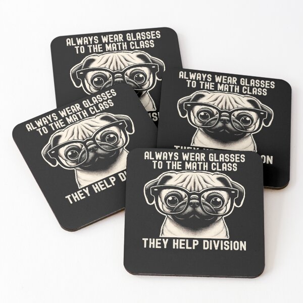 Item preview, Always Wear Eyeglasses to Math Class Funny Teacher Dog Lover designed and sold by Dressed For  Duty.