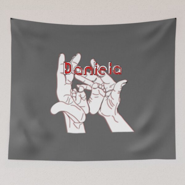 Item preview, Mother Mom holding baby feet in hands name Daniela designed and sold by 4rpixs.