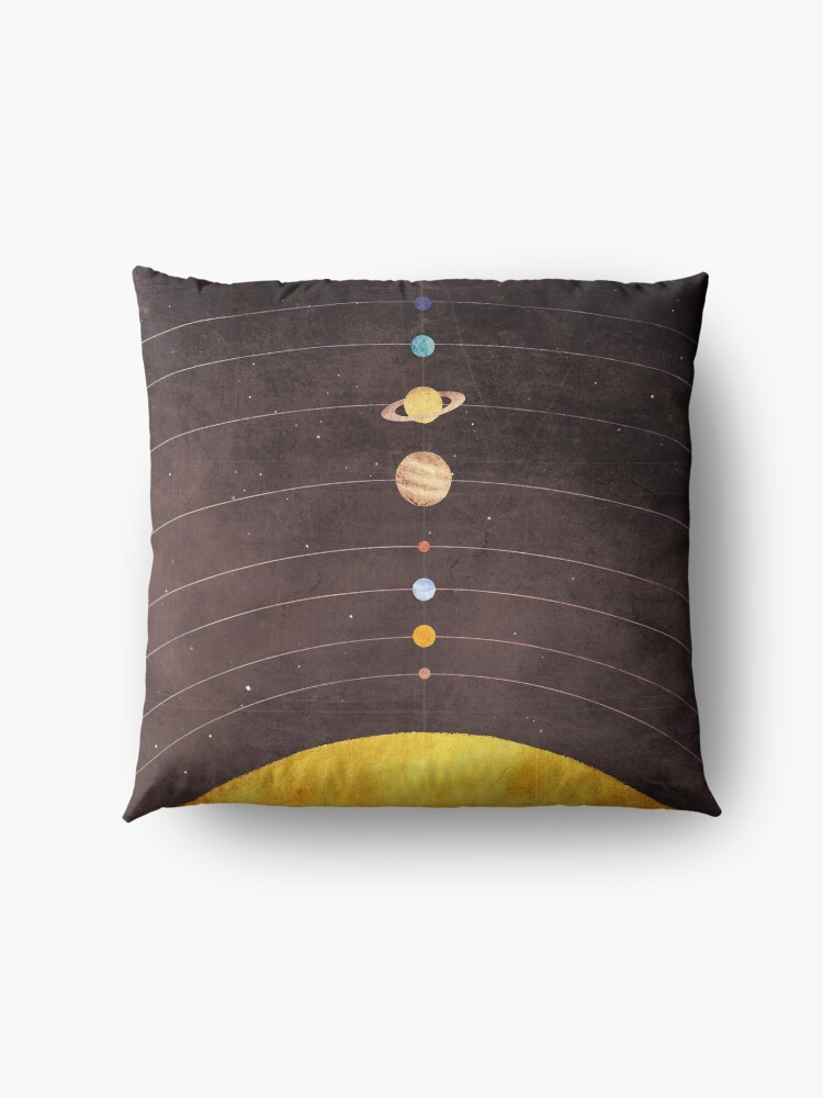 Alternate view of Solar System Floor Pillow