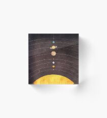 Solar System Acrylic Block
