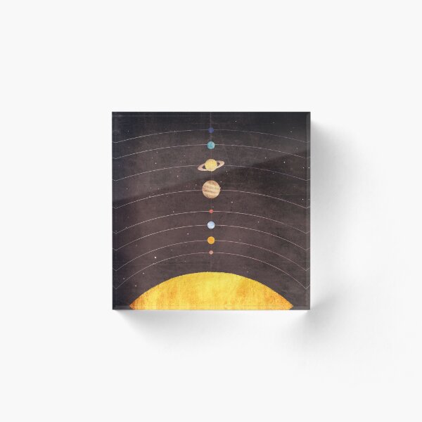 Solar System Acrylic Block