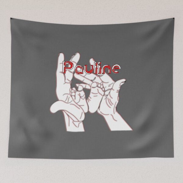 Item preview, Mother Mom holding baby feet in hands name Pauline designed and sold by 4rpixs.