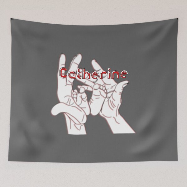 Item preview, Mother Mom holding baby feet in hands name Catherine designed and sold by 4rpixs.
